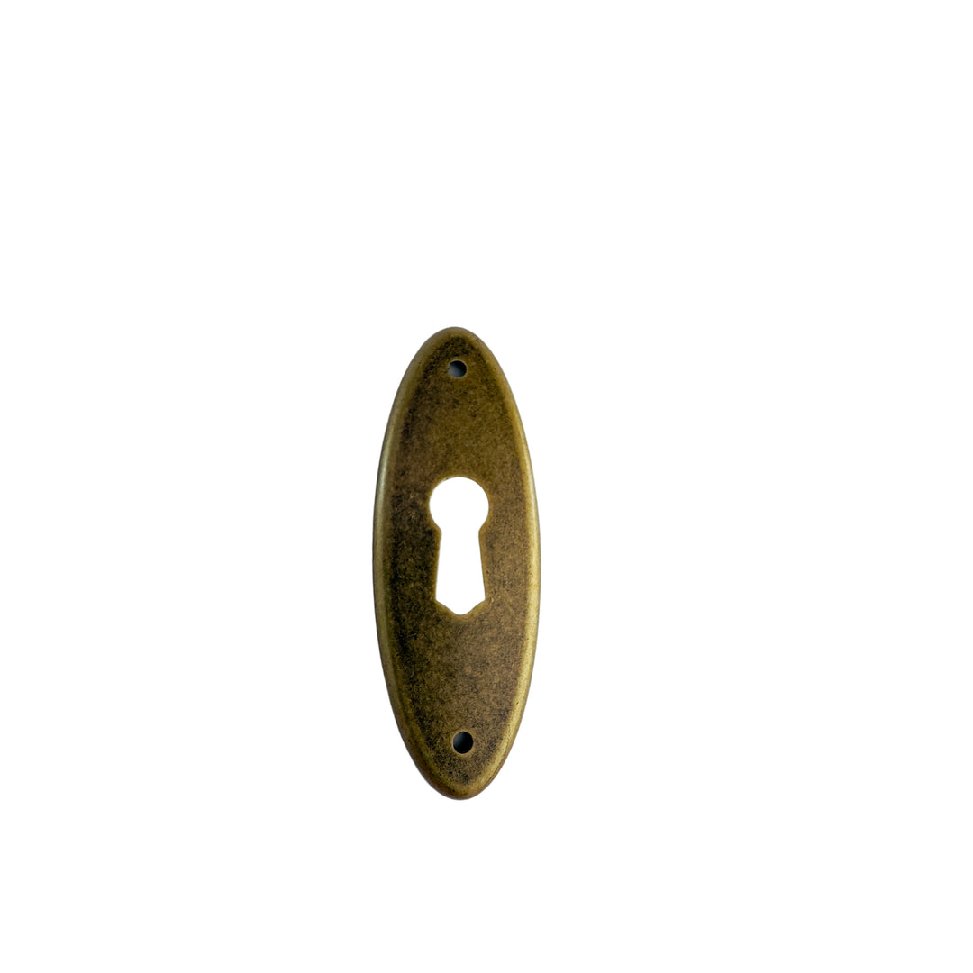 Oval Plate Escutcheon Escutcheon Antiques Cabinet Drawer Pull
