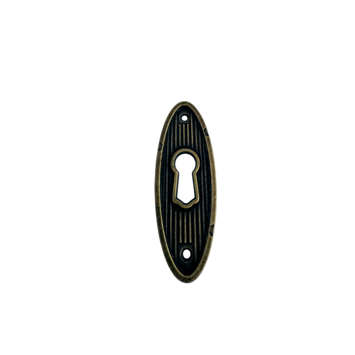 Oval Plate Escutcheon Escutcheon Antiques Cabinet Drawer Pull
