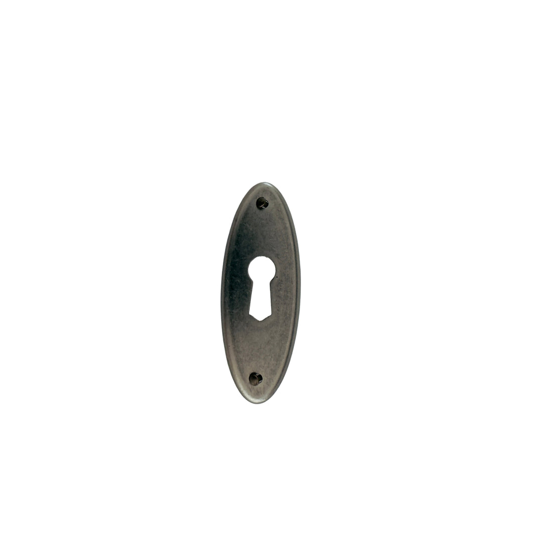 Oval Plate Escutcheon Escutcheon Antiques Cabinet Drawer Pull