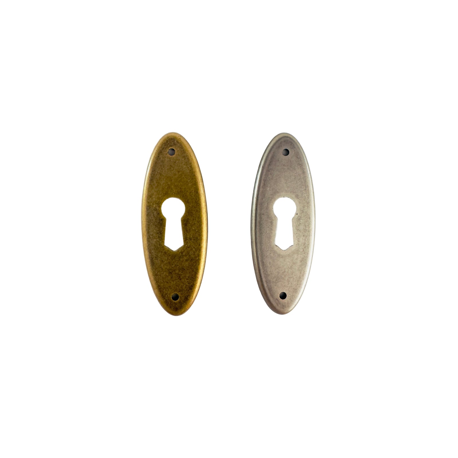 Oval Plate Escutcheon Escutcheon Antiques Cabinet Drawer Pull - Purdy Hardware - Horizontal Escutcheon