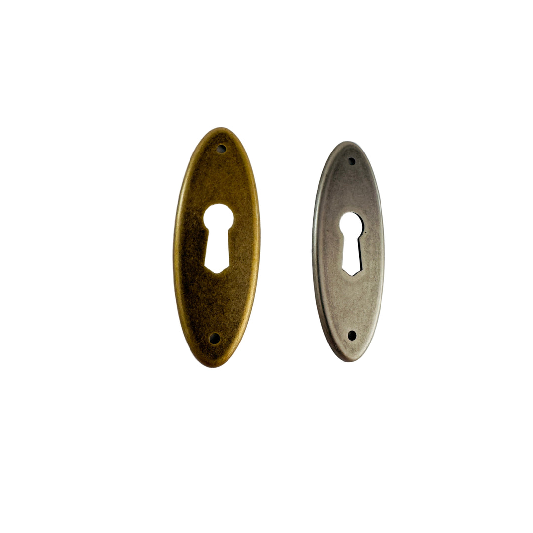 Oval Plate Escutcheon Escutcheon Antiques Cabinet Drawer Pull