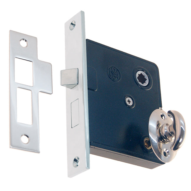 Polished Nickel Interior Door Mortise Lock - Purdy Hardware - Hooks