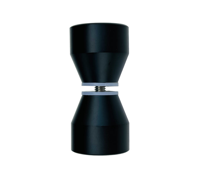 Glass Door Single Hole Knob Black Coated Cabinet Knob - Purdy Hardware - 