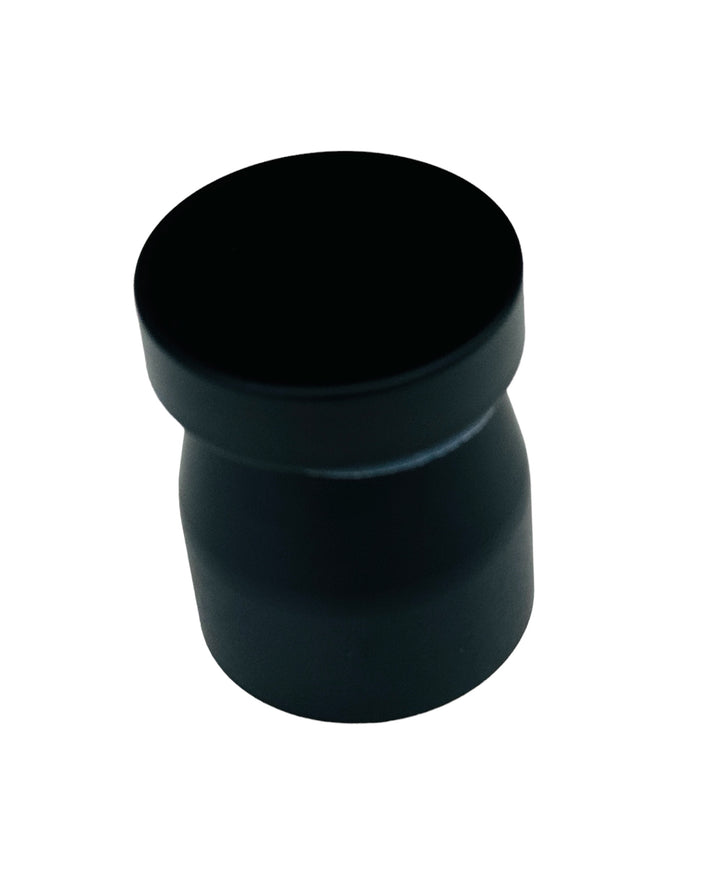 Glass Door Single Hole Knob Brass Cone Black Coated  Cabinet Knob - Purdy Hardware - 