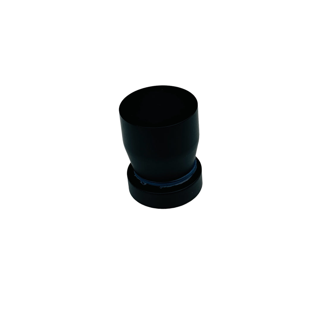 Glass Door Single Hole Knob Brass Cone Black Coated  Cabinet Knob - Purdy Hardware - 