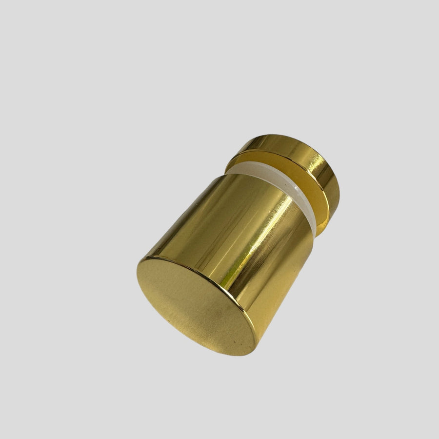 Glass Door Single Hole Gold Finished Shower Knob - Purdy Hardware - 