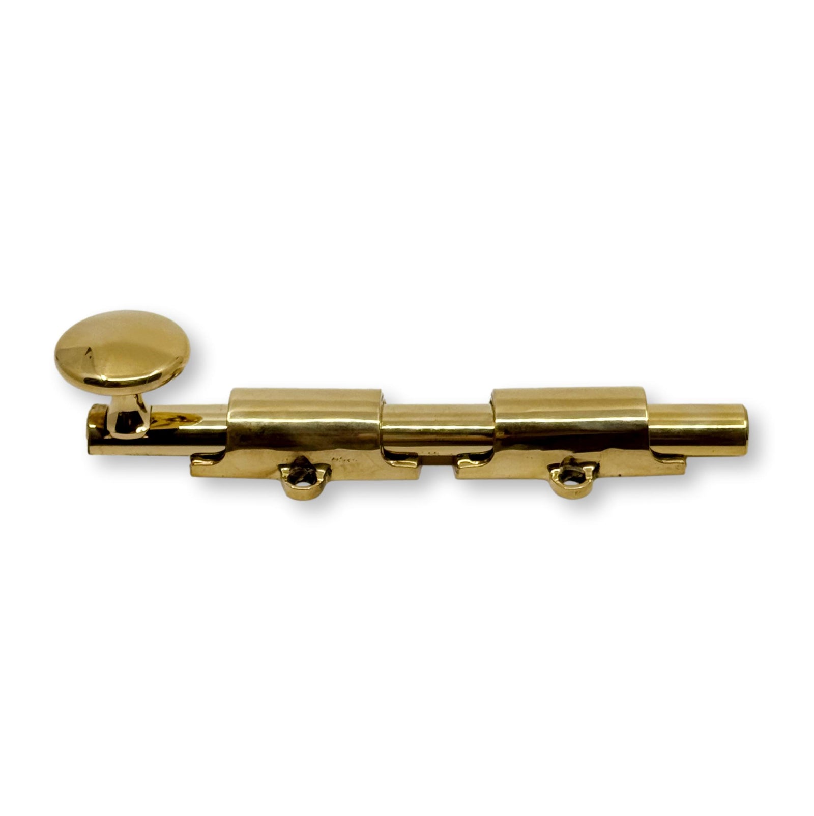 Unlaquered Brass Transitional Surface Bolt Solid Brass for French Door & Doors - Purdy Hardware - Casement Window Latch