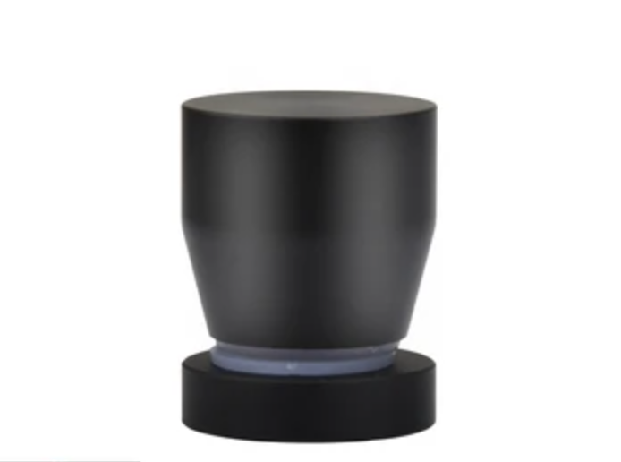 Glass Door Single Hole Knob Brass Cone Black Coated  Cabinet Knob - Purdy Hardware - 