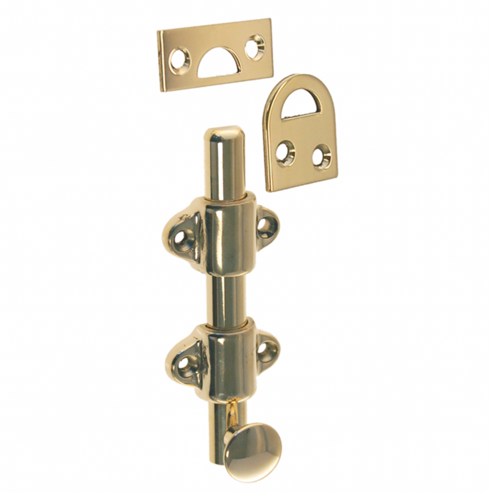 Unlacquered Brass Surface Bolt for Windows, French Windows & Doors - Purdy Hardware - Hooks