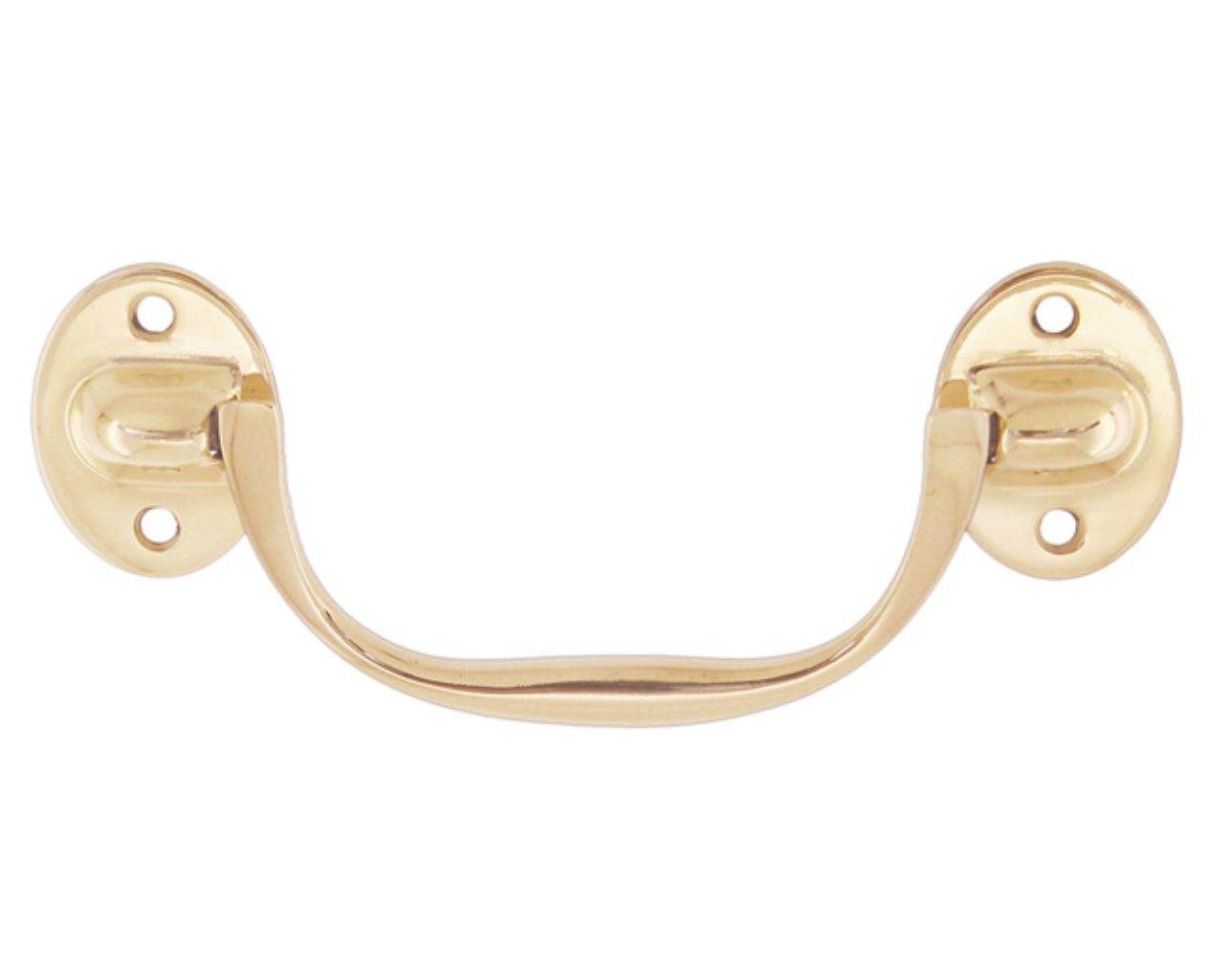 Polished Brass Large lifting Handle. - Purdy Hardware - Pulls