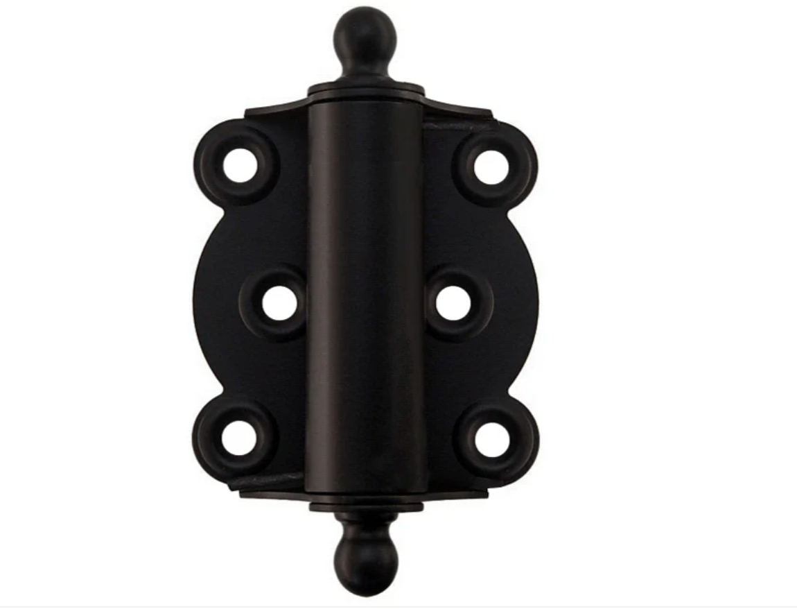 Oil Rubbed Bronze Finish  Brass Ball-Tip Spring Door Hinge - Purdy Hardware - Ball-Tip Spring Door Hinge