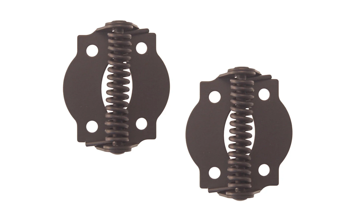 Oil-rubbed Bronze Finished Steel Spring-Loaded Screen Door Hinges - Purdy Hardware - Door Hardware