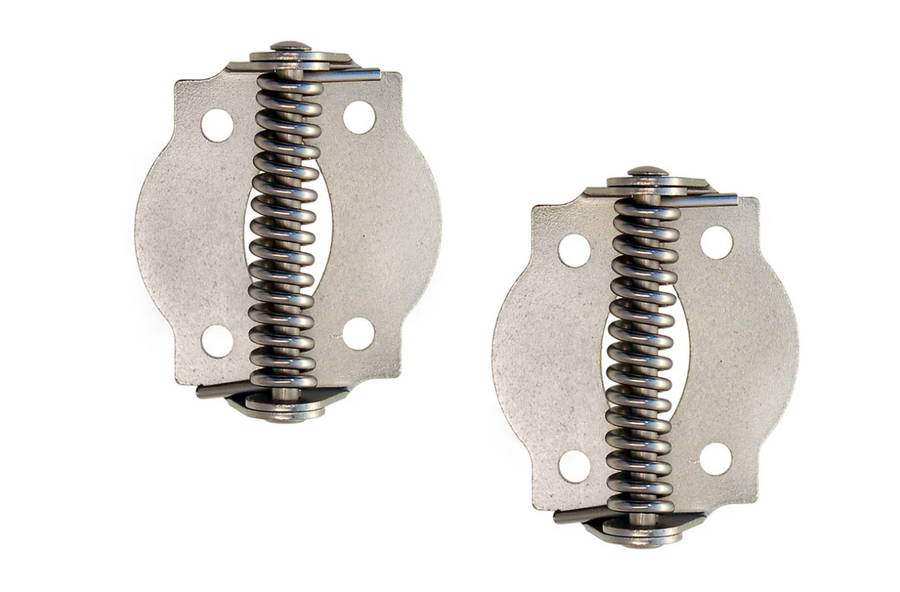 Brushed Nickel Finished Steel Spring-Loaded Screen Door Hinges – Purdy ...
