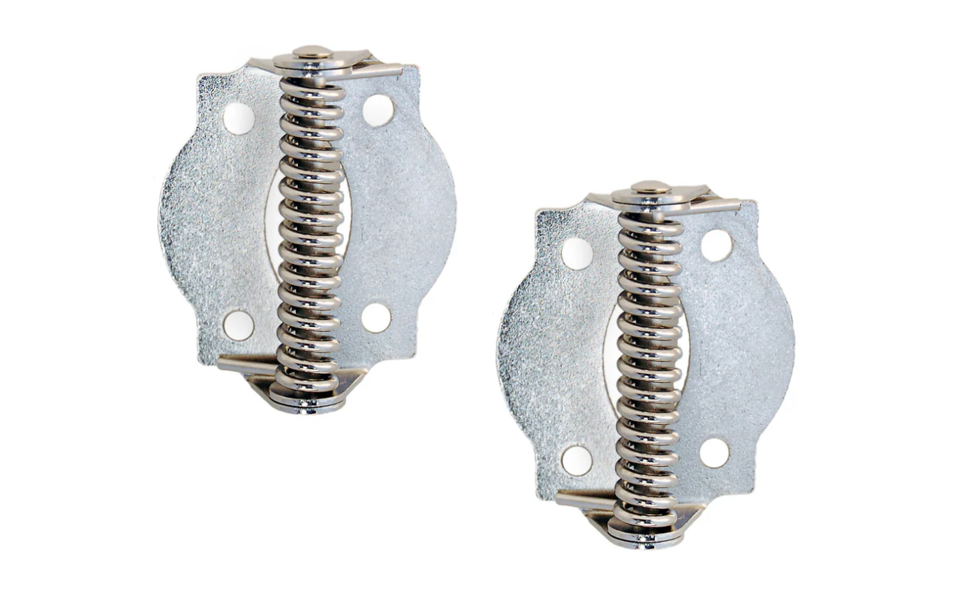 Polished Nickel Finished Steel Spring-Loaded Screen Door Hinges - Purdy Hardware - Door Hardware