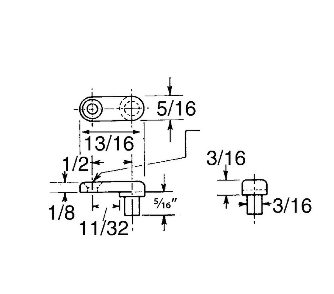 Clear Glass &amp; Panel Retaining Button – Flush Mount