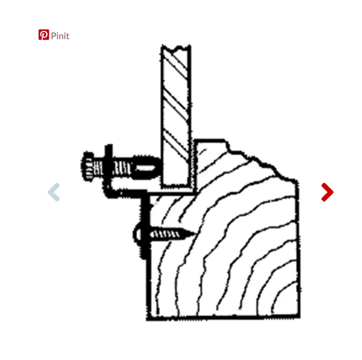 Bronze Finish Panel &amp; Glass Retaining Clip