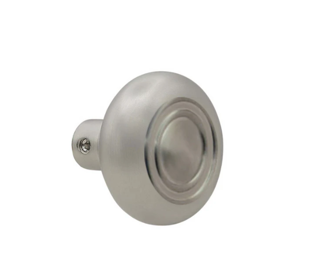 Brushed Nickel Round Wrought Brass Door Knobs