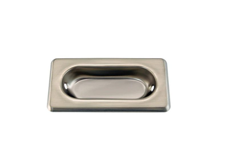 Brushed Nickel Recessed Sash Window Lift | Brass Window Accessories