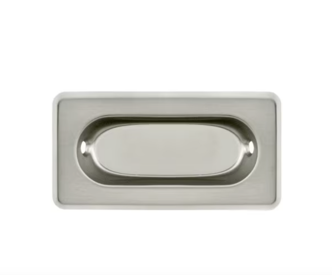 Brushed Nickel Recessed Sash Window Lift | Brass Window Accessories