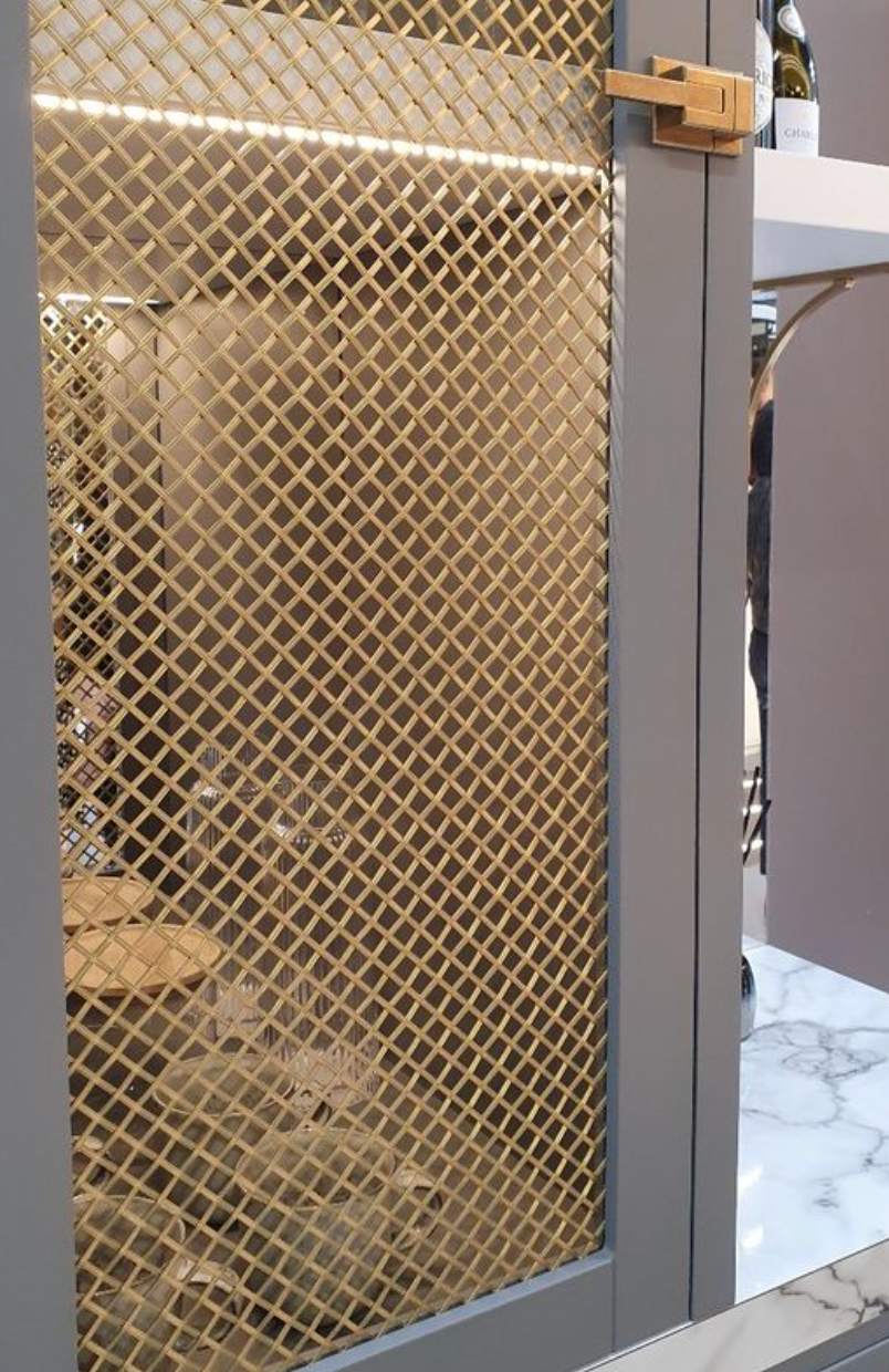 Wire Mesh Brass Architectural Woven Furniture and Creative Grille Mesh TB