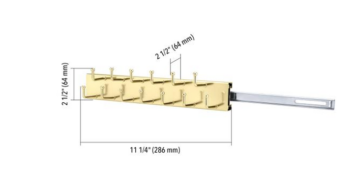 Decorative Square Tie Rack " Model A" - Purdy Hardware - Hanging Organizer