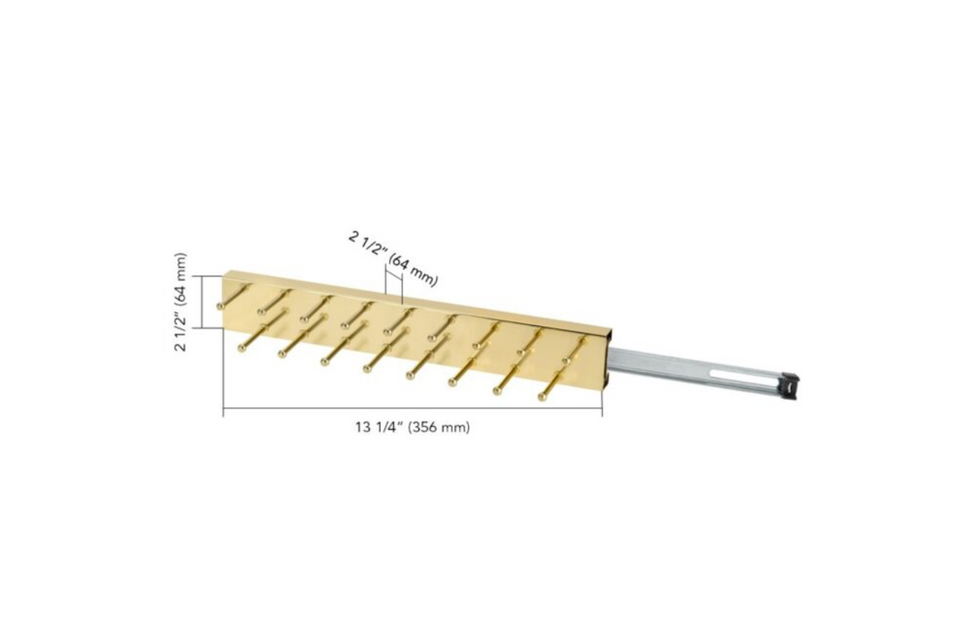 Decorative Square Tie Rack "Model B" - Purdy Hardware - Hanging Organizer