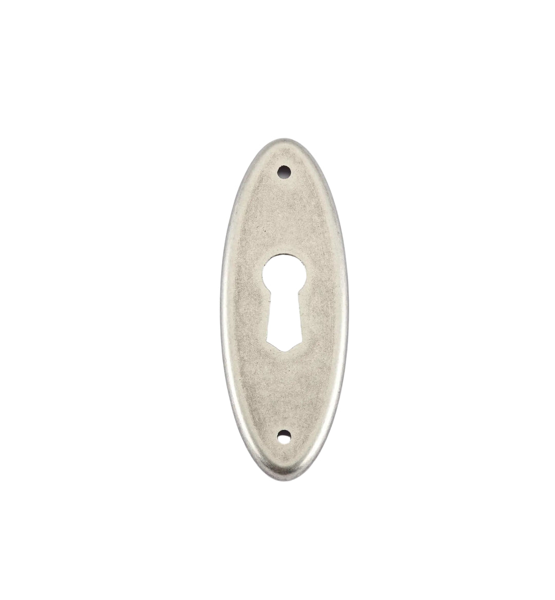 Oval Plate Escutcheon Escutcheon Antiques Cabinet Drawer Pull