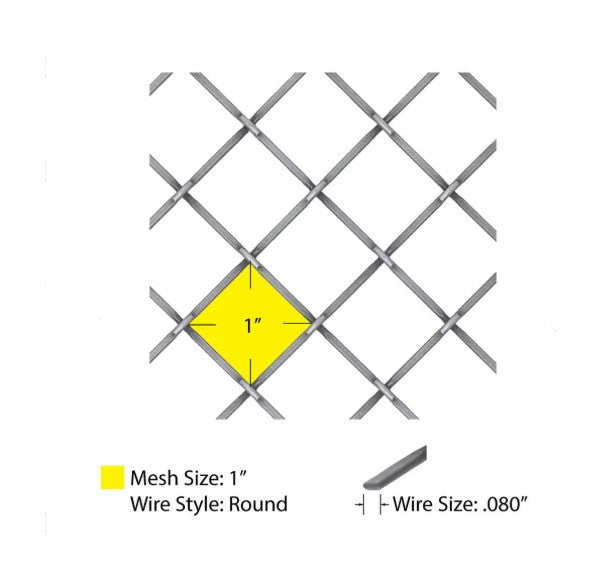 Wire Mesh Bright Brass Plated "Vicky" Creative Grille Mesh
