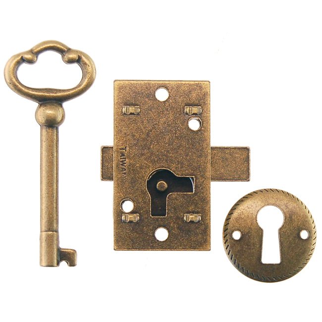 Non-Mortise (surface) Lock for Wardrobes and Cabinets – Small - Purdy Hardware - Hooks