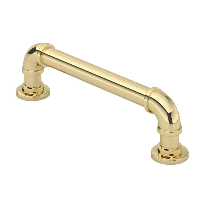 Brass "Eklektikos" Pipe  Cabinet Knob & Drawer Pull