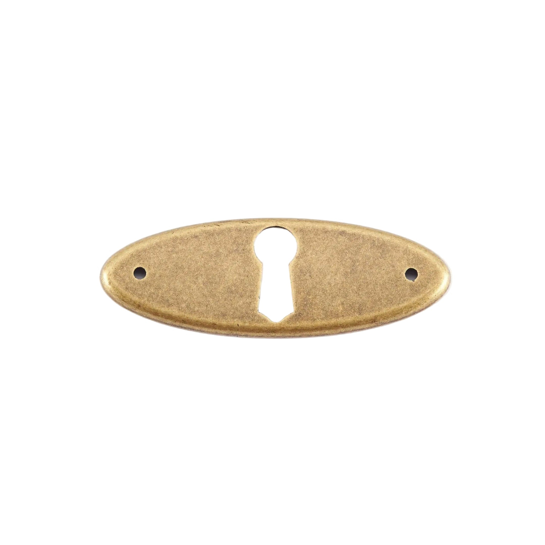 Horizontal Plate Escutcheon Antiques Cabinet Drawer Pull