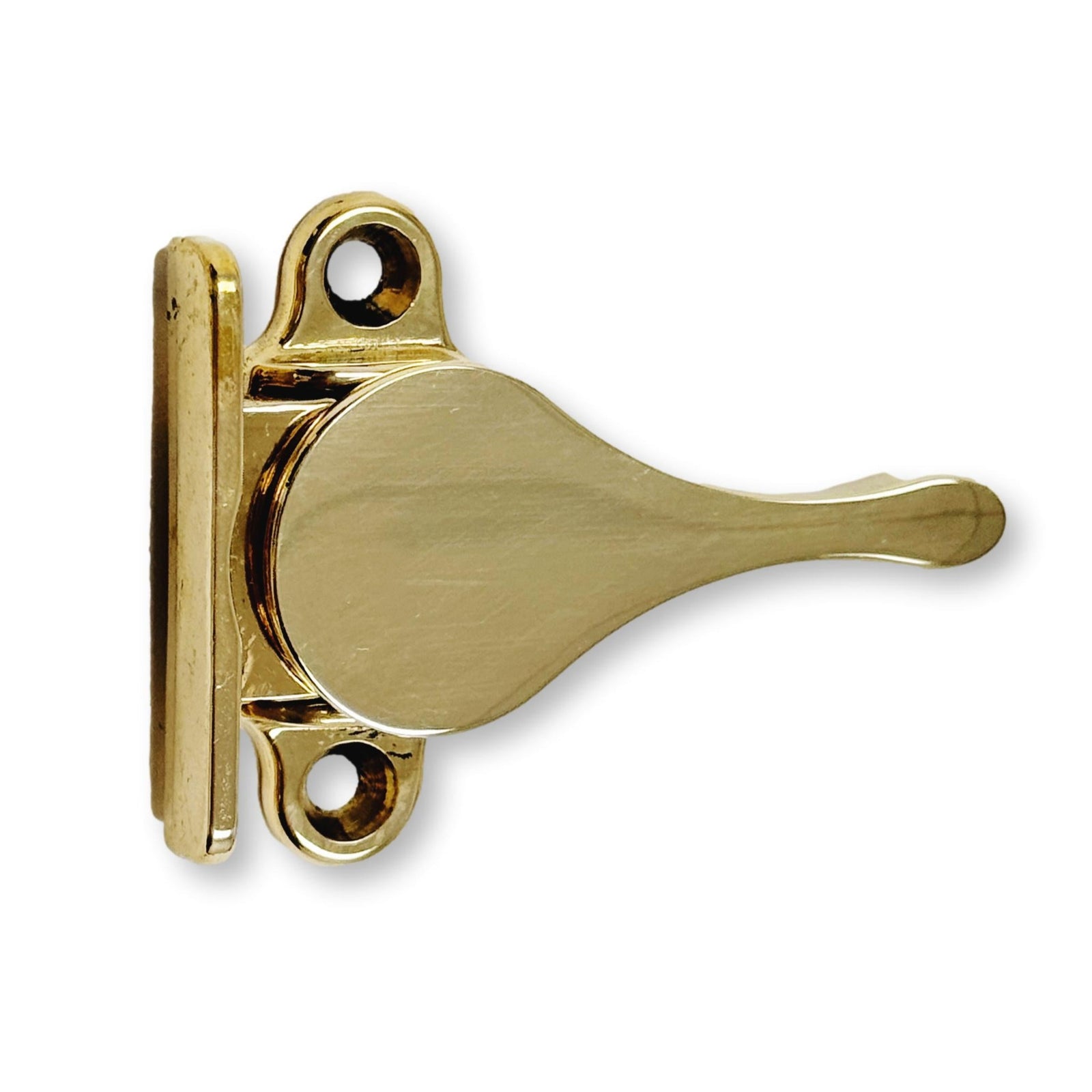 Polished Brass Sash Window Stay - Purdy Hardware - Hooks