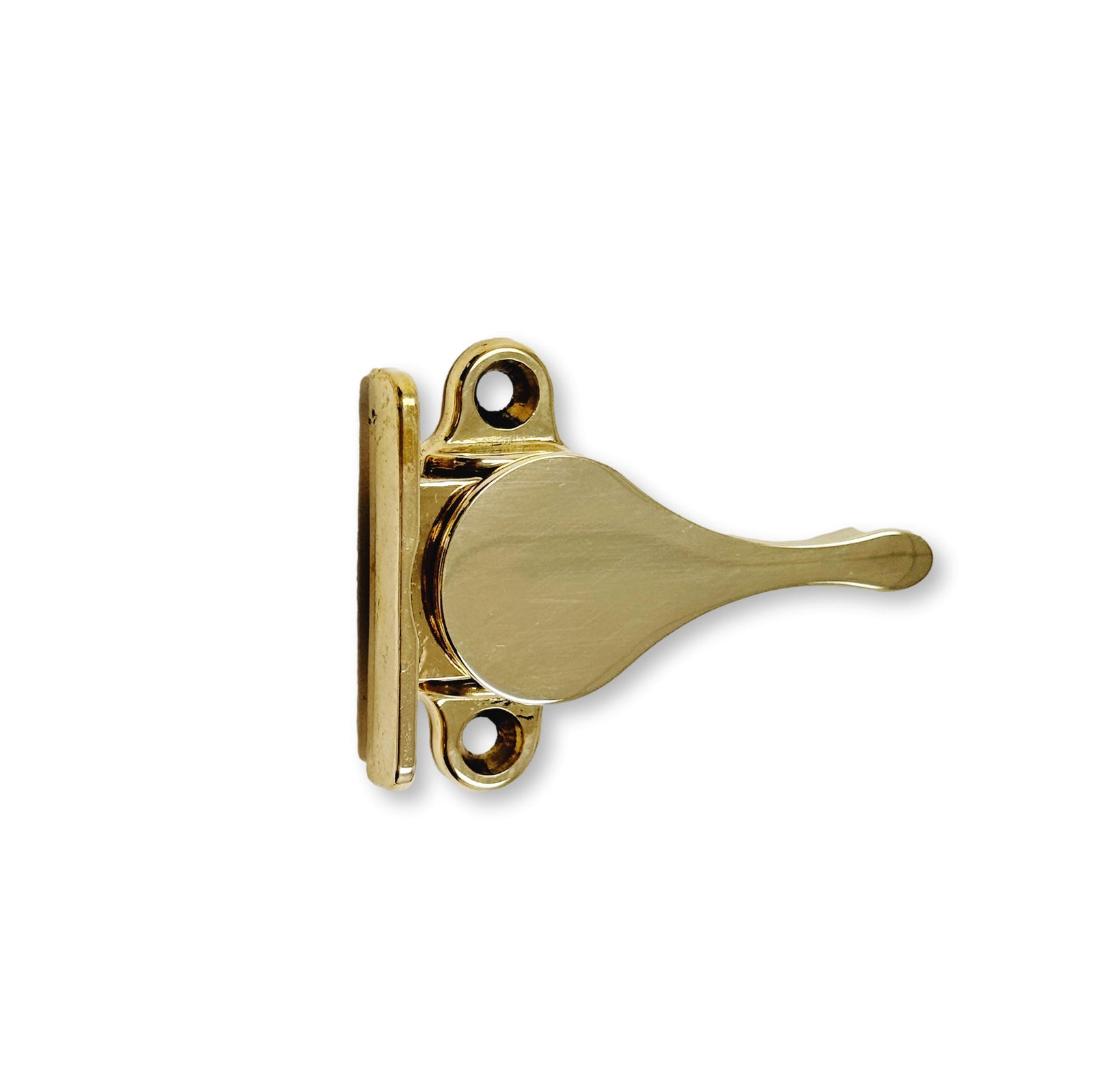 Unlacquered Brass Sash Window Stay - Purdy Hardware - Hooks