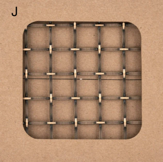 Wire Mesh Burnished Brass Architectural Woven  Furniture and Creative Grille Mesh - Purdy Hardware - Wire Mesh