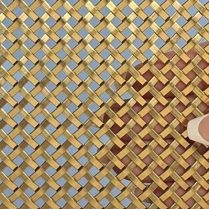 Wire Mesh Brass Architectural Woven Furniture and Creative Grille Mesh NASHB - Purdy Hardware - Wire Mesh
