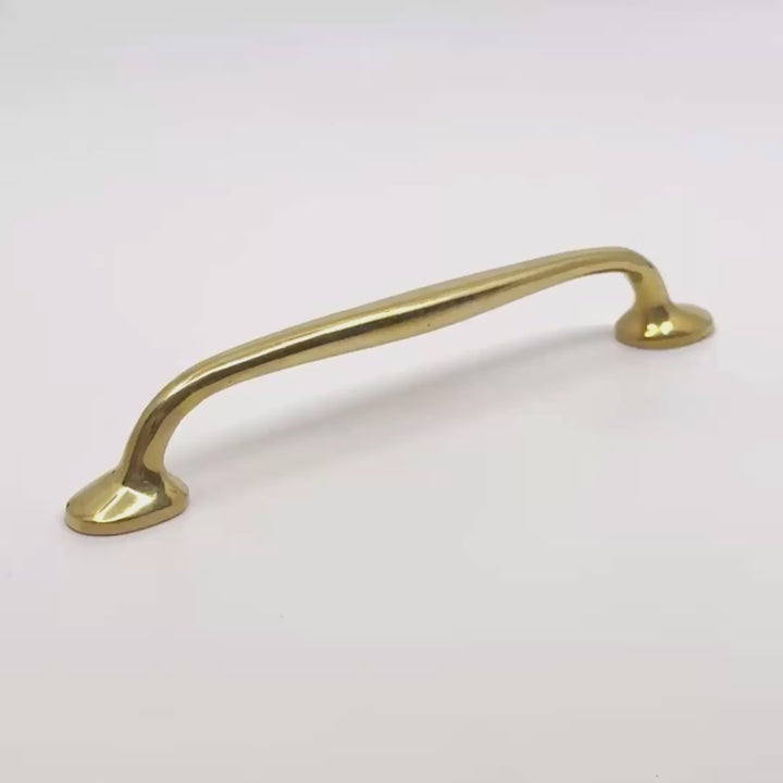 Handmade Solid Brass Cabinet Pull Handle – Golden Finish