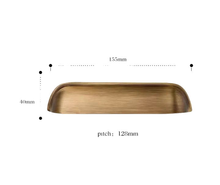 Cupboard "Dolli" Pull Bronze Dark Brushed Brass