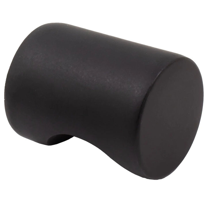 Whistle Matte Black Modern Cylindrical Cabinet Knob