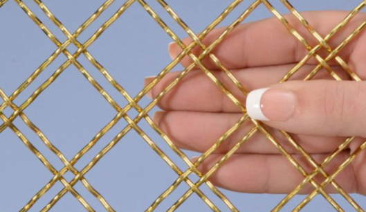 Wire Mesh Pure Brass Architectural Woven Furniture and Creative Grille Mesh - Purdy Hardware - Wire Mesh