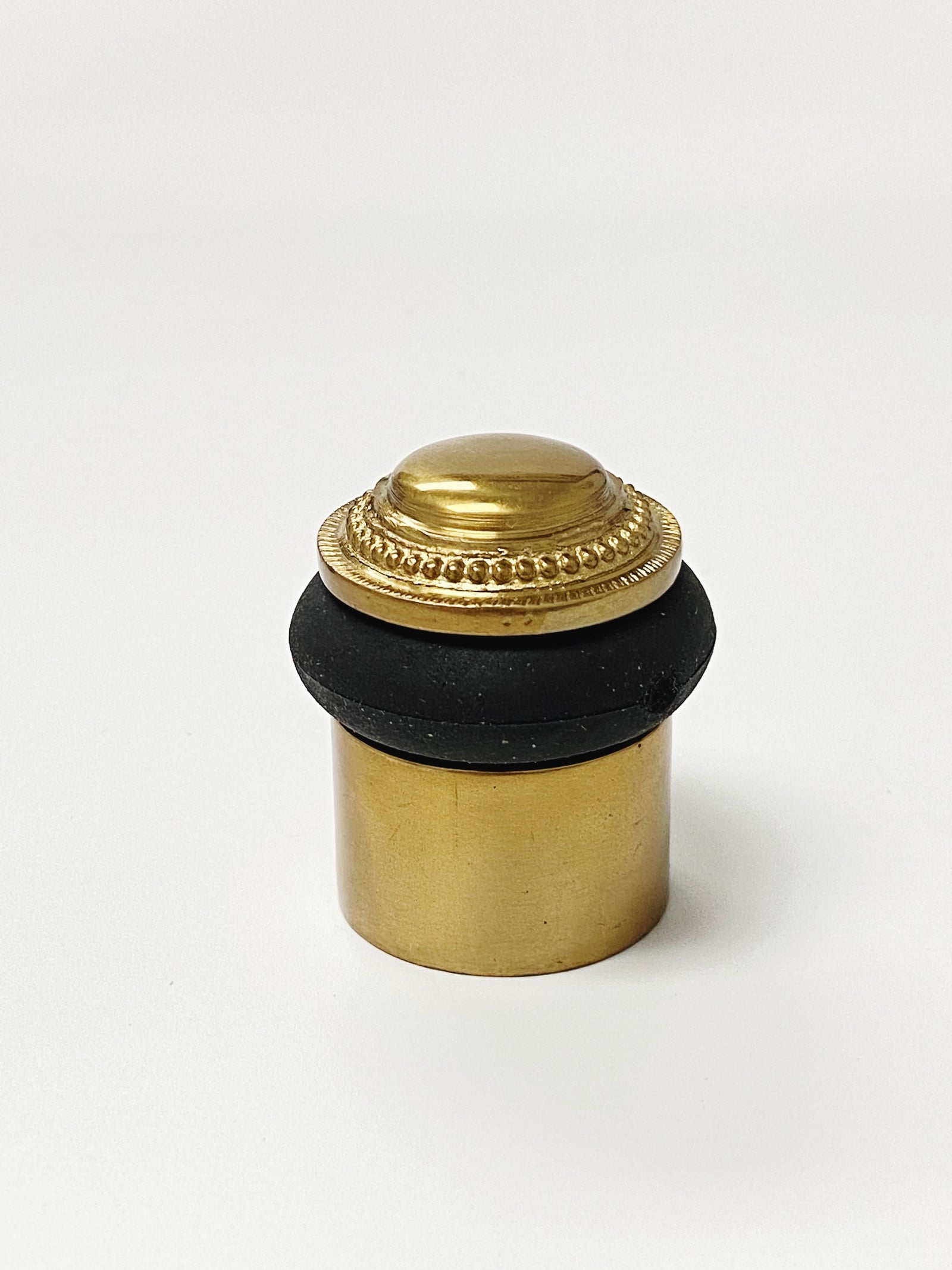 Beaded Solid Brass  Door Stopper for  Wall and Floor - Purdy Hardware - 
