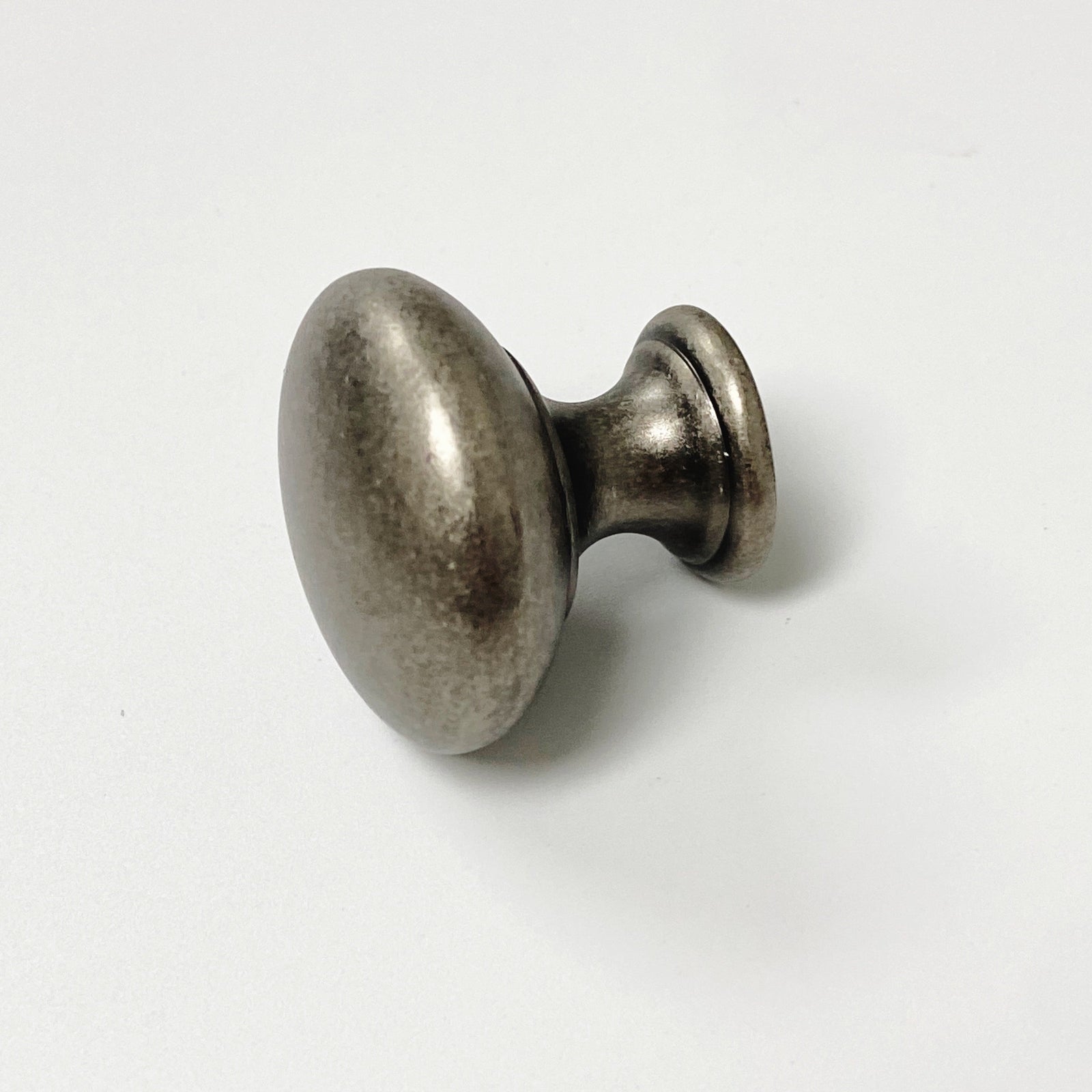 Antique Silver  "Ara" Round Cabinet Knob - Purdy Hardware - 