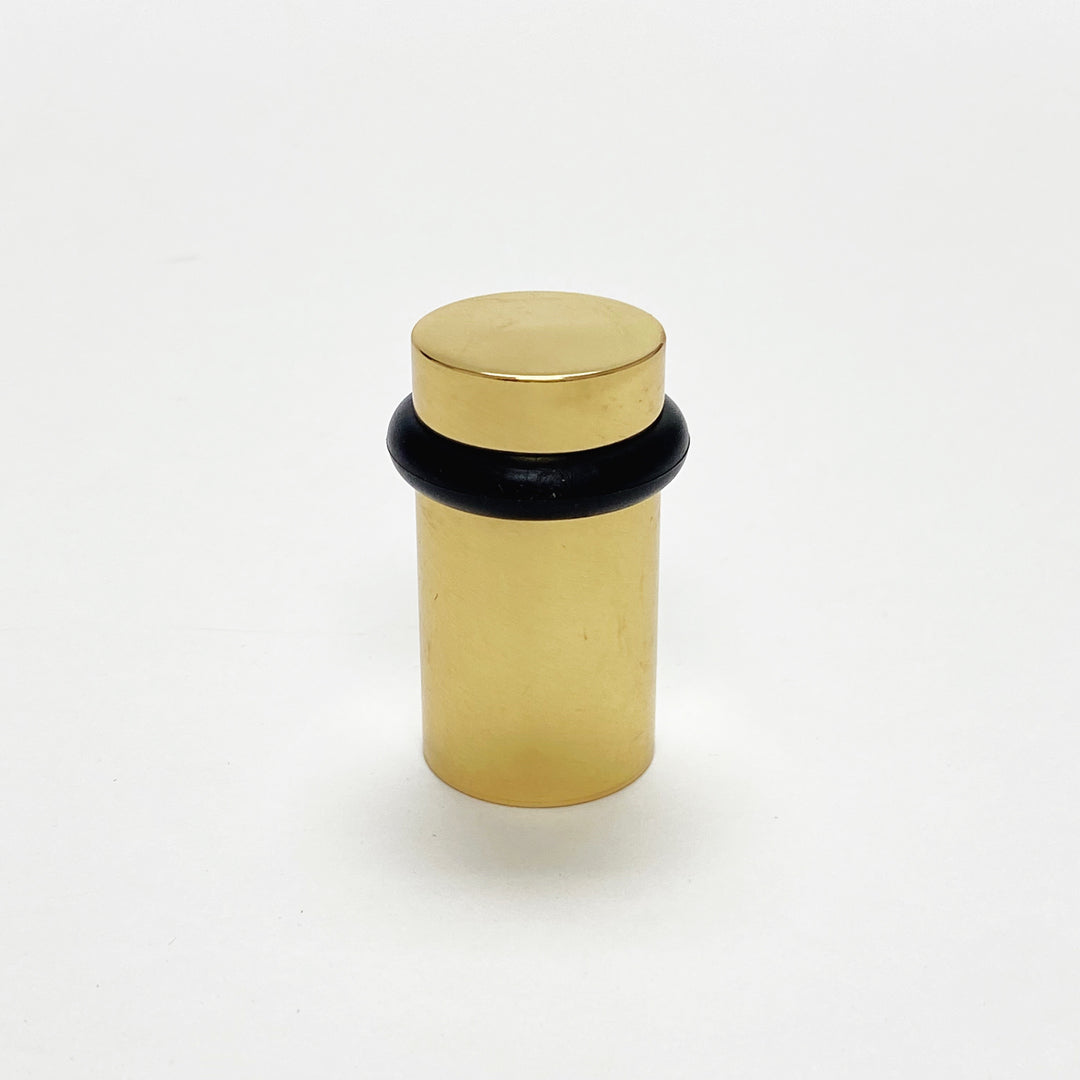 Polished Brass Solid Door Stopper for  Wall and Floor - Purdy Hardware - 