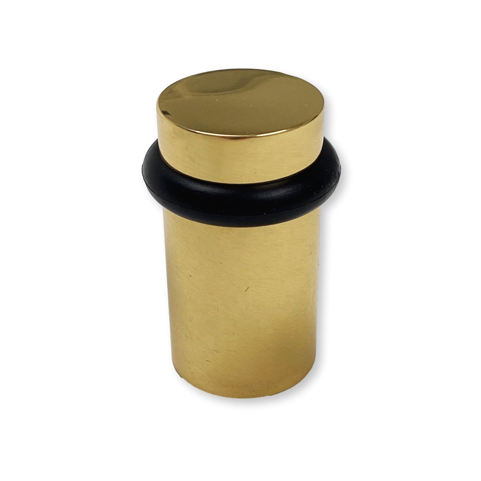 Polished Brass Solid Door Stopper for  Wall and Floor - Purdy Hardware - 