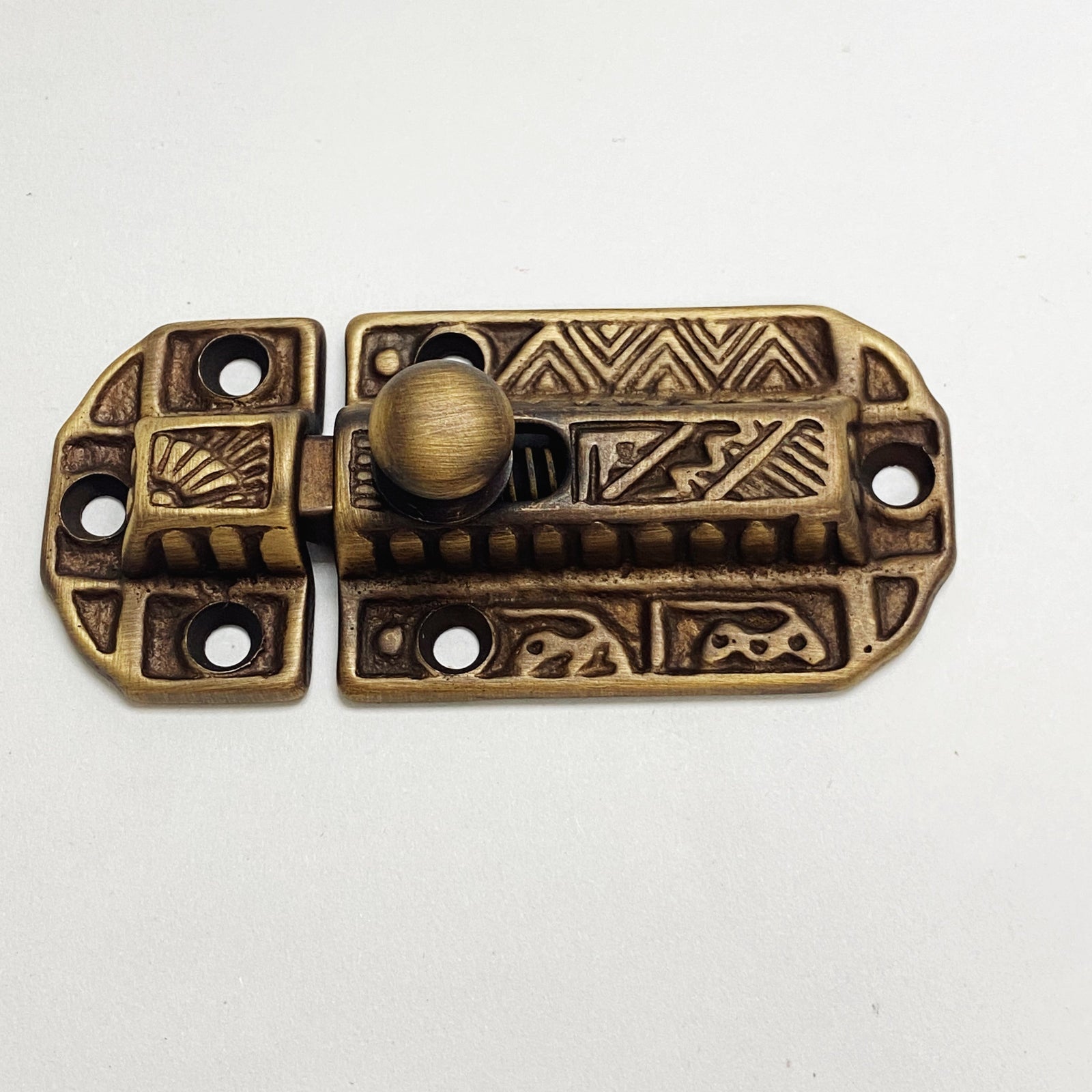 Antique Brass Victorian Large Latch - Purdy Hardware - 