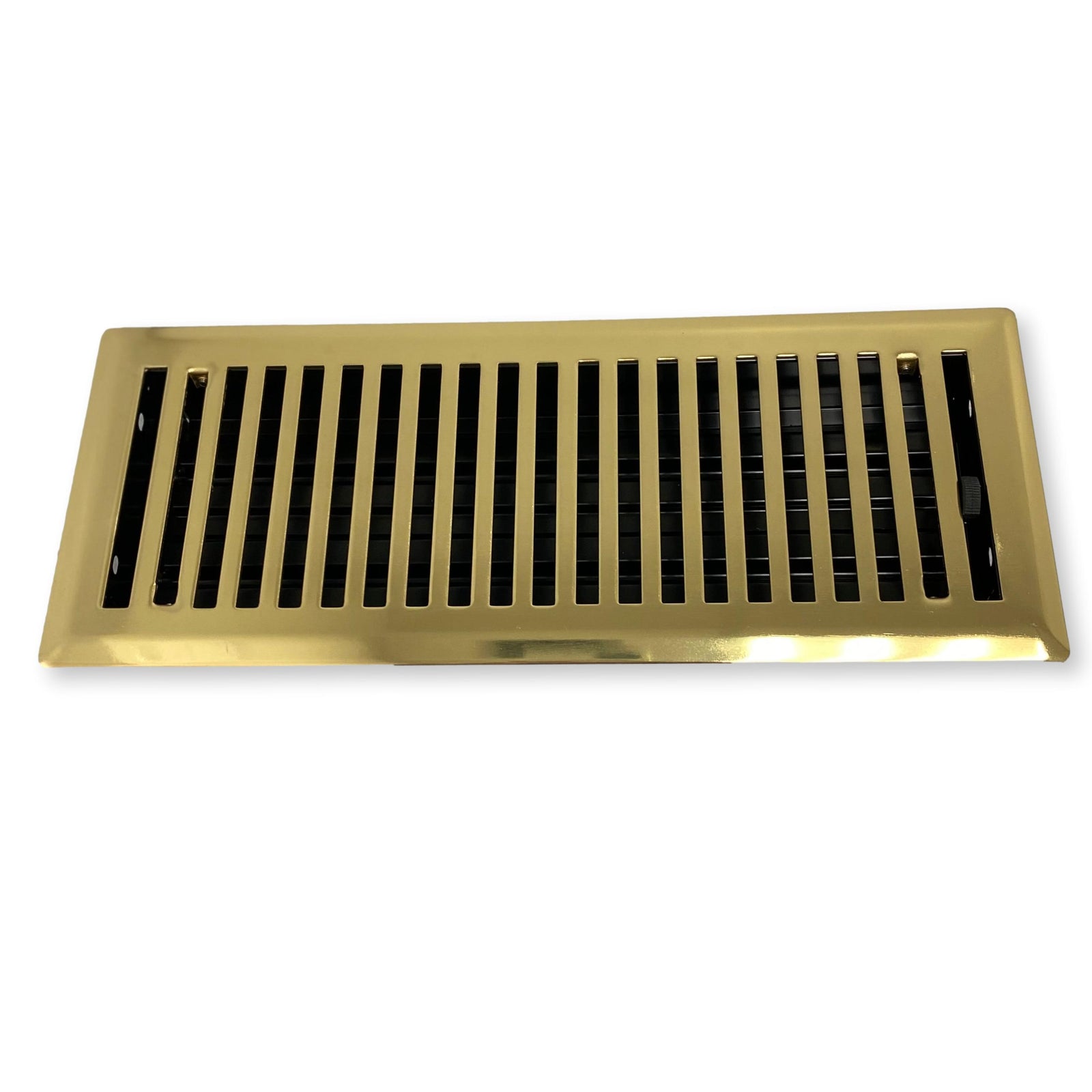 Decorative Polished Brass "Lineal" Metal Register - Purdy Hardware - Registers