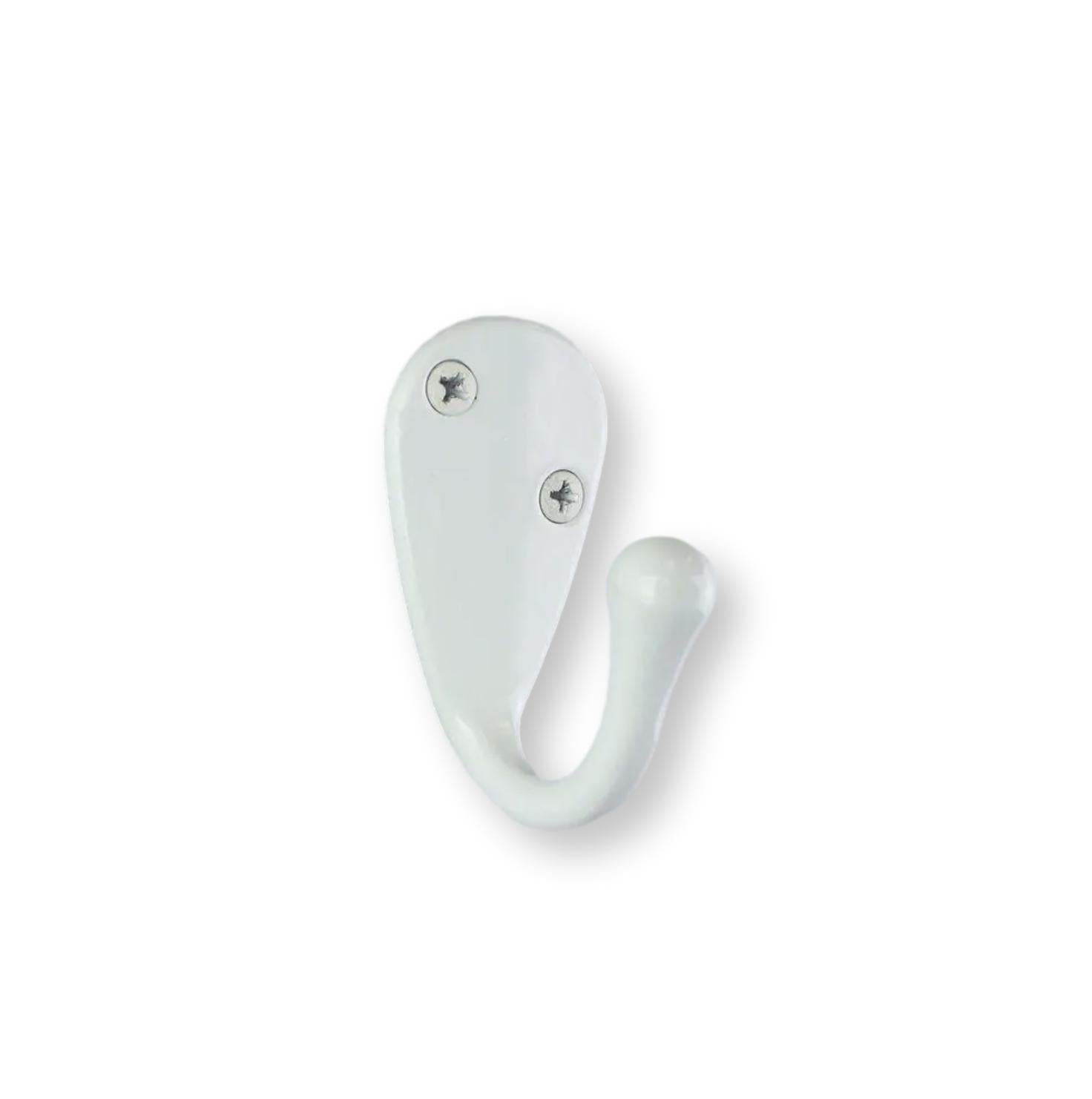 White Metal "Seth" Farmhouse Wall Hook - Purdy Hardware - 