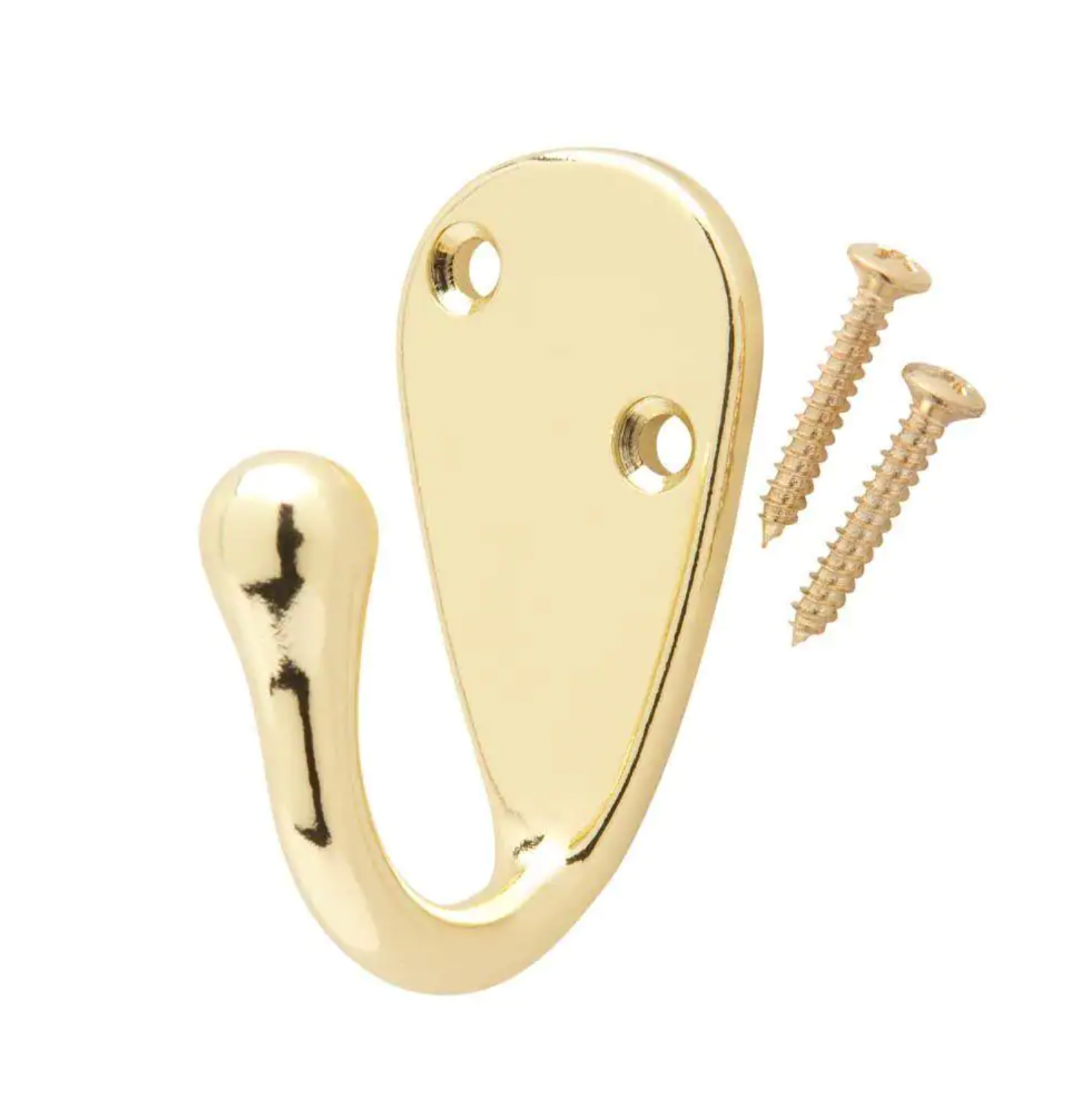 Polished Brass "Seth" Farmhouse Wall Hook - Purdy Hardware - 