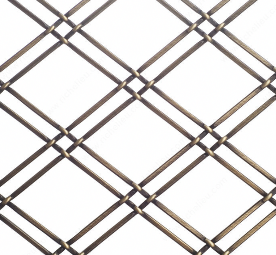 Wire Mesh Burnished Brass Architectural Woven  Furniture and Creative Grille Mesh - Purdy Hardware - 