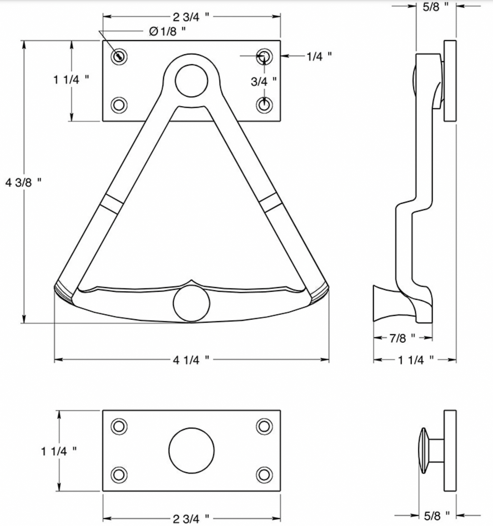 Dutch Door Quadrant Lock in Lacquered Polished Brass - Purdy Hardware - 