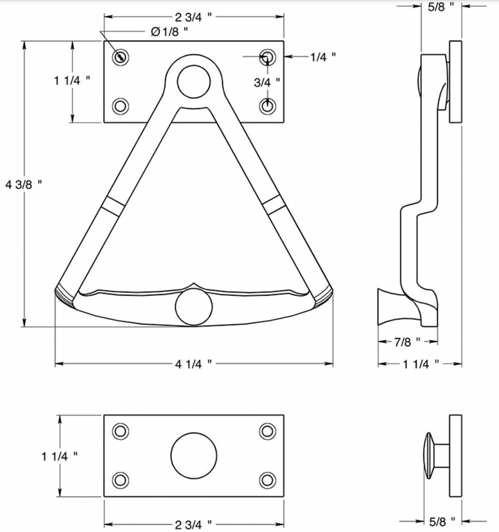 Dutch Door Quadrant Lock in Lacquered Polished Brass - Purdy Hardware - 